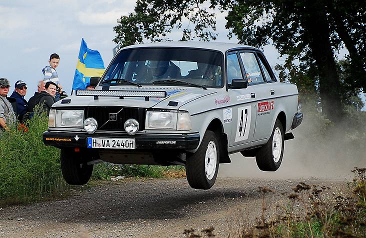 VOLVO-Sprung bei Havellandrallye